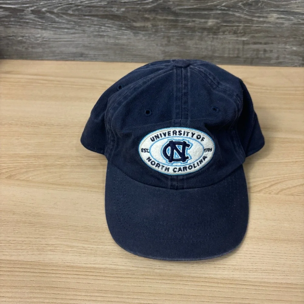 Vintage North Carolina Tar Heels Hat Cap Kids Blue‎ Stretch Band